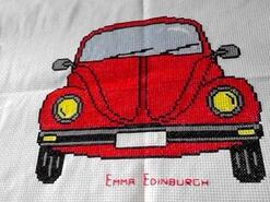 Cross stitch square for Sebastian's quilt
