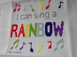 Cross stitch square for Olivia F's quilt