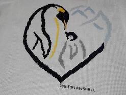Cross stitch square for Sophia's quilt