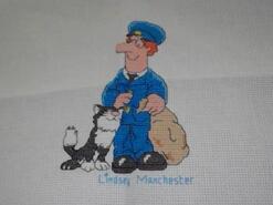 Cross stitch square for Alfie J's quilt