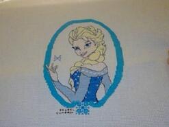 Cross stitch square for Isabella's quilt