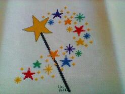 Cross stitch square for Ava A's quilt