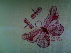 Cross stitch square for Sophia C's quilt