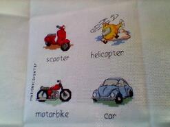 Cross stitch square for Yusuf K's quilt