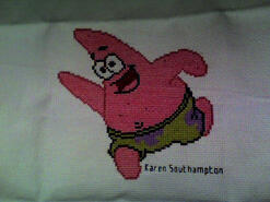 Cross stitch square for Charlie S's quilt