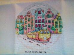 Cross stitch square for Harry T's quilt