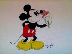 Cross stitch square for Emergency Quilt: Disney's quilt