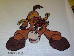 Cross stitch square for Emergency Quilt: Disney's quilt
