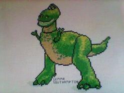 Cross stitch square for Emergency Quilt: Disney's quilt