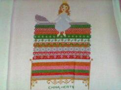 Cross stitch square for Etta Rae's quilt