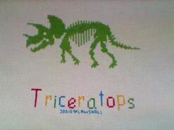 Cross stitch square for Elijah T's quilt