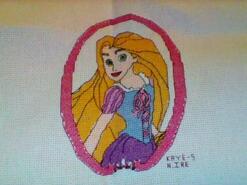 Cross stitch square for Maisie P's quilt