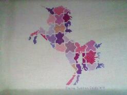 Cross stitch square for Gabby R's quilt