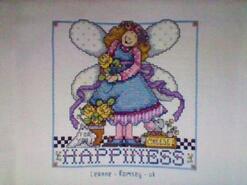 Cross stitch square for Charley M's quilt