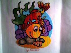 Cross stitch square for Anthony-Jack's quilt