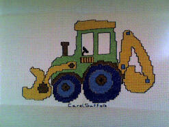 Cross stitch square for Arran P's quilt