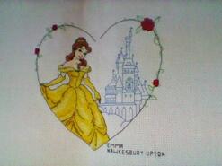Cross stitch square for Etta Rae's quilt