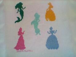 Cross stitch square for Etta Rae's quilt