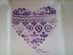 Cross stitch square for Jasmin C's quilt