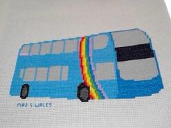 Cross stitch square for Alfie H's quilt