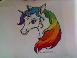 Cross stitch square for Olivia B's quilt
