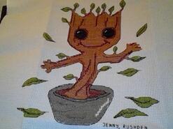 Cross stitch square for Mylo G's quilt