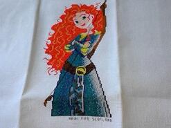 Cross stitch square for Olivia-Mae's quilt