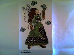 Cross stitch square for Scarlett-May's quilt
