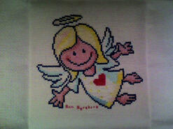 Cross stitch square for Scarlett-May's quilt