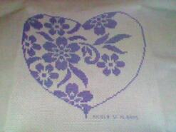 Cross stitch square for Afiyah M's quilt