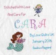 Cross stitch square for Cara K's quilt