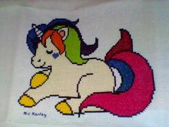 Cross stitch square for Jazmin's quilt