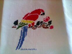 Cross stitch square for Shawna-Lee's quilt
