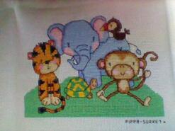 Cross stitch square for Charlie J's quilt