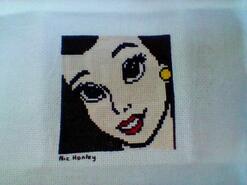Cross stitch square for Dottie J's quilt