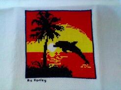 Cross stitch square for Jonathan P's quilt