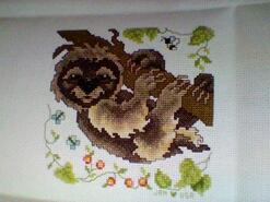 Cross stitch square for Zander's quilt