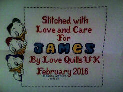 Cross stitch square for James W's quilt