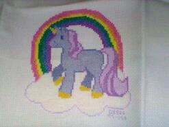 Cross stitch square for Jazmin's quilt
