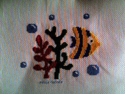 Cross stitch square for Wesley R's quilt