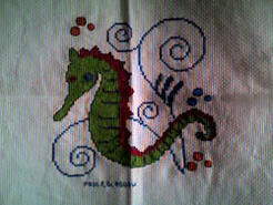 Cross stitch square for Wesley R's quilt