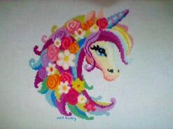 Cross stitch square for Jazmin's quilt