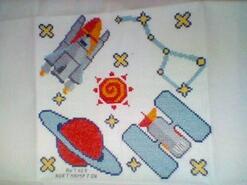 Cross stitch square for Lola A's quilt