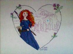 Cross stitch square for Rosie G's quilt