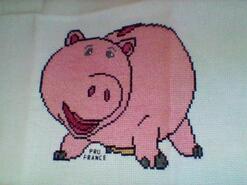 Cross stitch square for Lenny's quilt
