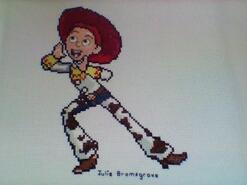 Cross stitch square for Tia T's quilt