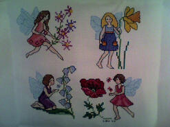 Cross stitch square for Rosie W's quilt