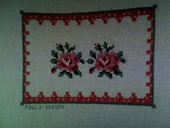 Cross stitch square for Rosie W's quilt