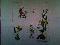 Cross stitch square for Rosie W's quilt