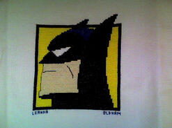 Cross stitch square for Joshua T's quilt